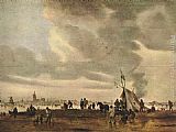 Jan van Goyen View of The Hague in Winter painting